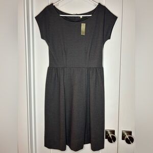 J.Crew gray fit-and-flare dress (Size 4, NWT)